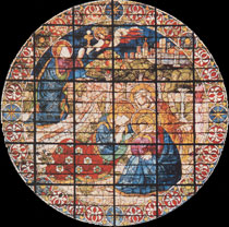 витраж Агония в саду, Флорентийский собор;ок.1440; диам. 4,7 м