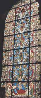 витраж Дерево Иессея, аббатство Сен-Дени;ок.1140; Париж, Франция