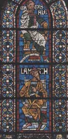 витраж Мафусаил и Ламех, церковь Христа;ок.1178-1180; Кентербери, Англия