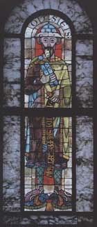 витраж четверых ветхозаветных пророков (фрагмент), собор святой Марии;начало XII века; Аугсбург, Германия